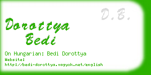 dorottya bedi business card